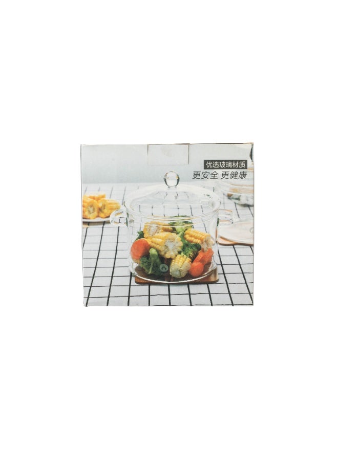 قدر و طنجرة طبخ من الزجاج المقاوم للحرارة و قابل للطبخ على النار - Image 4