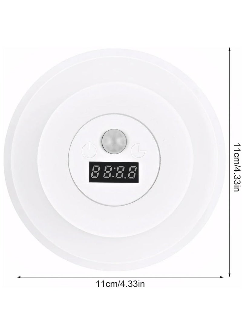 YOUGE Motion Sensor Night Light, LED Wall Lamp, Induction Light with Clock, Rechargeable and Dimmable, Suitable for Interior Decoration, Bedroom, Bathroom, Corridor, Staircase Lighting - Image 3