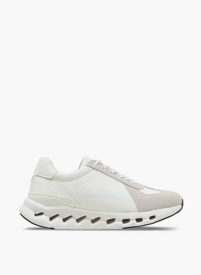 LBL by Shoexpress Men's Panelled Ankle Sneakers with Lace-Up Closure - Image 3