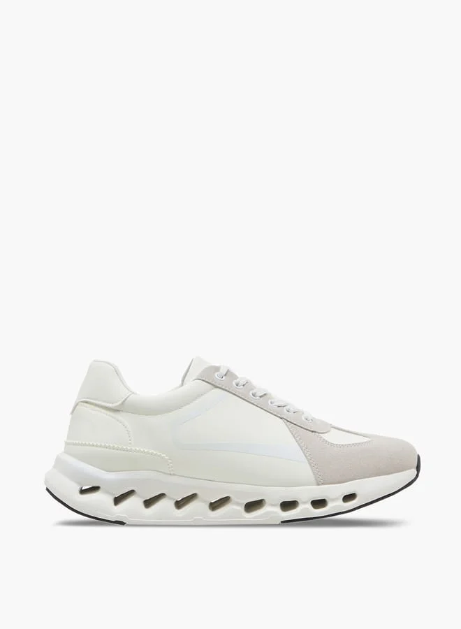 LBL by Shoexpress Men's Panelled Ankle Sneakers with Lace-Up Closure