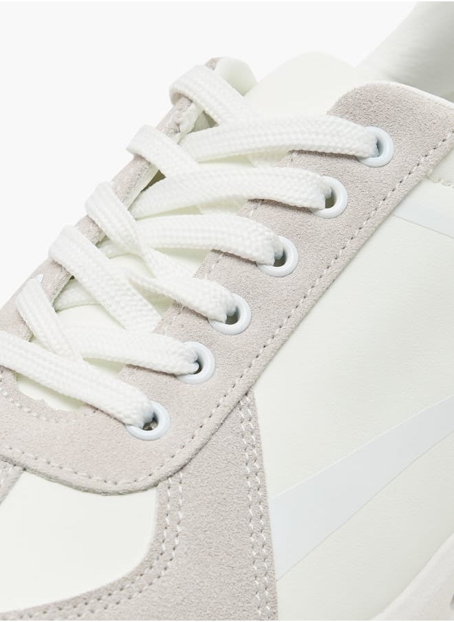 LBL by Shoexpress Men's Panelled Ankle Sneakers with Lace-Up Closure  - Image 4