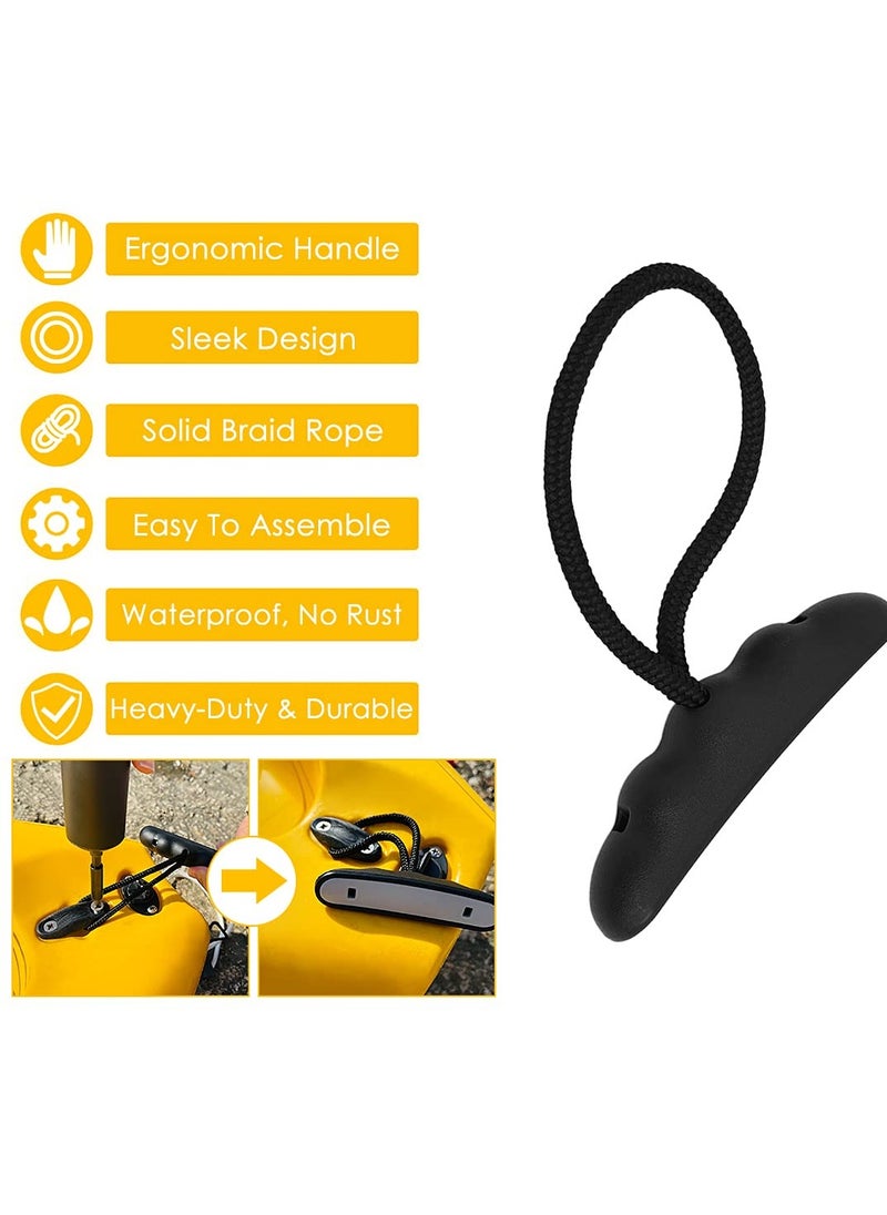 SYOSI SYOSI, Kayak Carry Handles 2 Pack, Ultra Heavy Duty T-handle Bungee, Replacement Installation Handles Ropes Kit, Kayak and Boat Boating Surfing Accessories  - Image 3