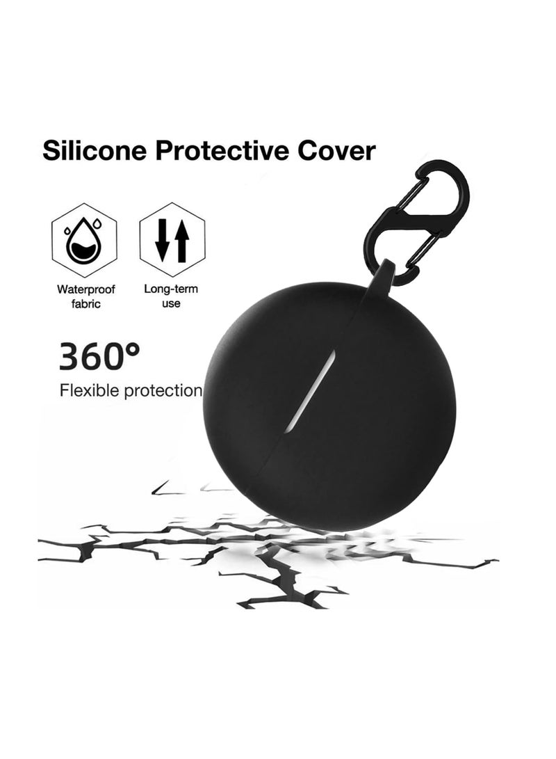 Silicone Case Compatible With Oppo Enco Buds2 - Protective Cover for Headphones -Black - Image 2