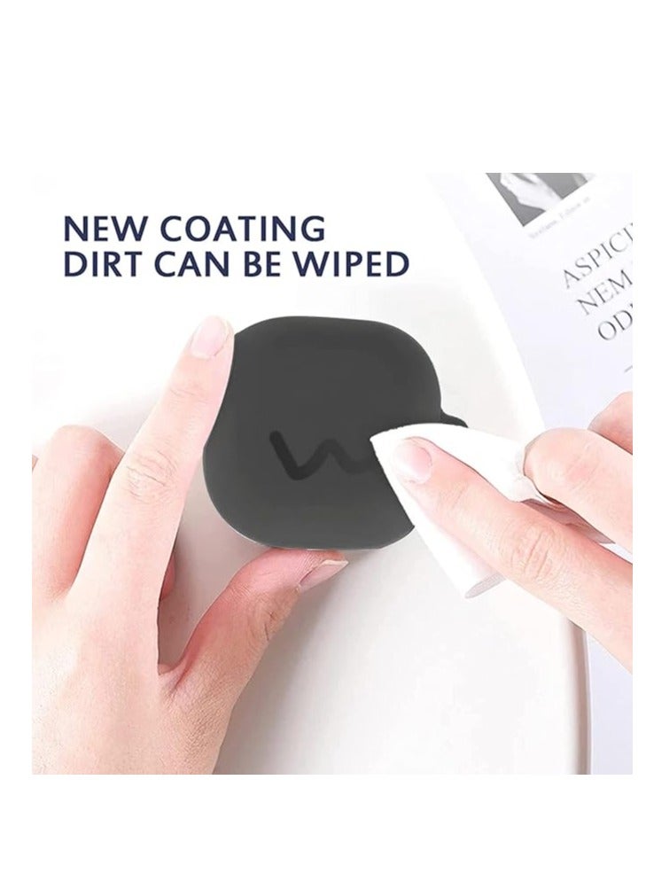 Silicone Case Compatible With Oppo Enco Buds2 - Protective Cover for Headphones -Black - Image 4