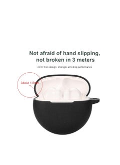 Generic Silicone Case Compatible With Oppo Enco Buds2 - Protective Cover for Headphones -Black  - Image 5