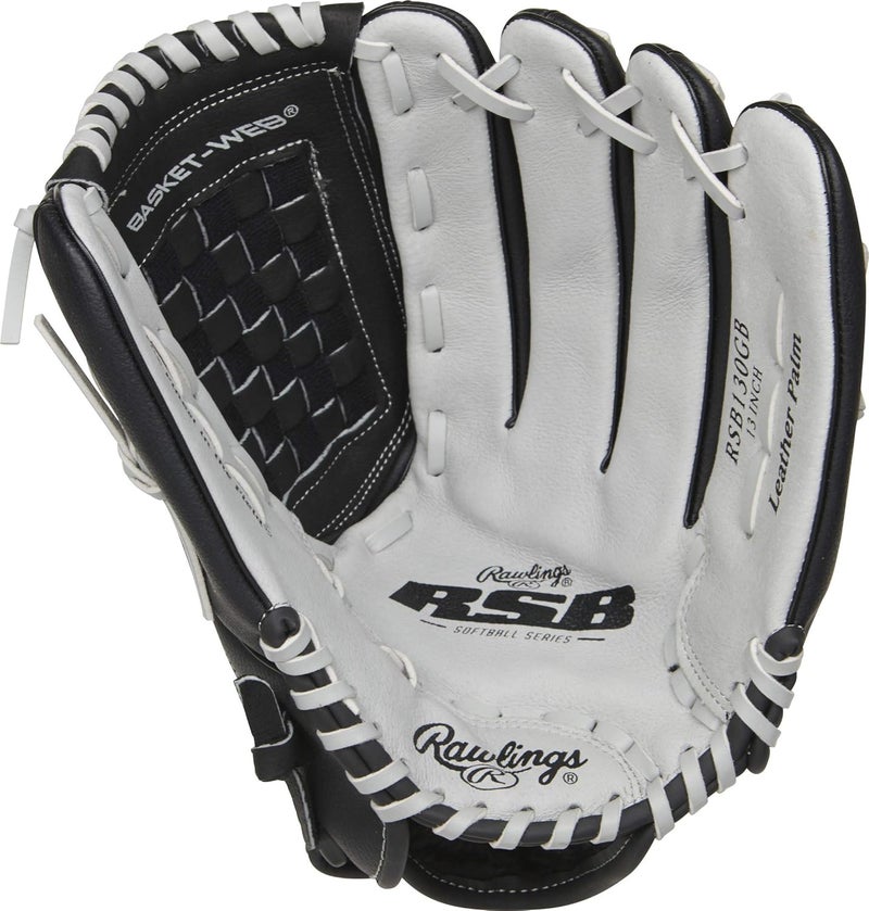 Rawlings | RSB Slowpitch Softball Glove | Right Hand Throw | 13" - Basket Web - Image 3