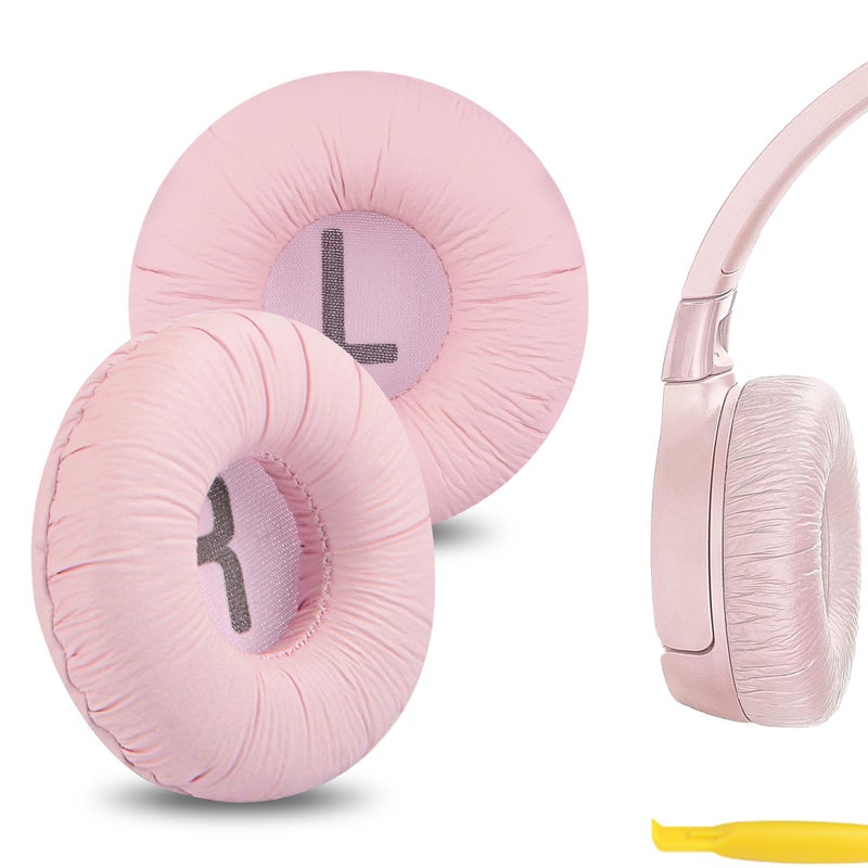 Geekria NOVA Leatherette Replacement Ear Pads Compatible with JBL JR 300 300BT T 450BT T500BT Tune 500 500BT 510BT 520BT Headphones Ear Cushions Repair Parts with Video Guide Pink - Image 2