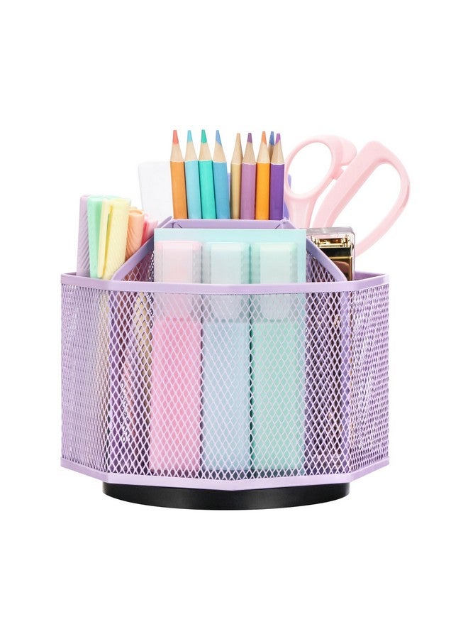 Exerz Desk Organiser/Mesh Desk Tidy Candy/Pen Holder/Multifunctional Organiser 360 Rotating - Image 1