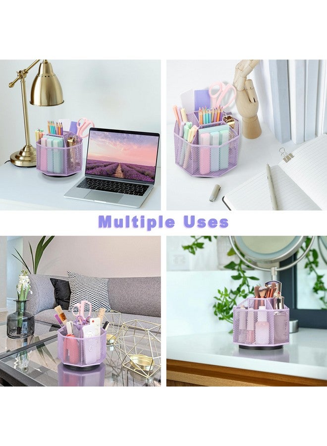 Exerz Desk Organiser/Mesh Desk Tidy Candy/Pen Holder/Multifunctional Organiser 360 Rotating - Image 4