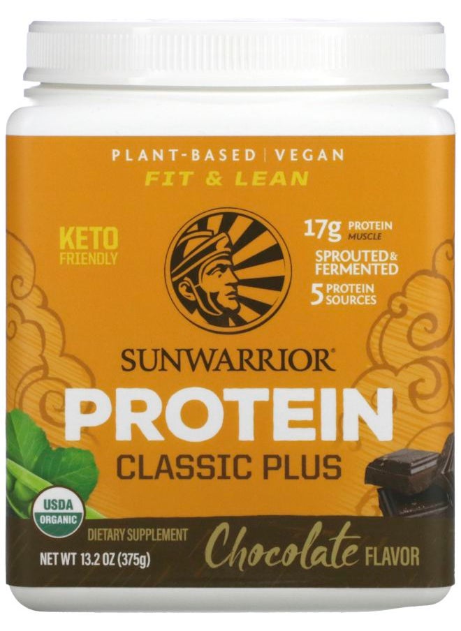 Sunwarrior Classic Plus Protein Chocolate 13.2 oz (375 g) 