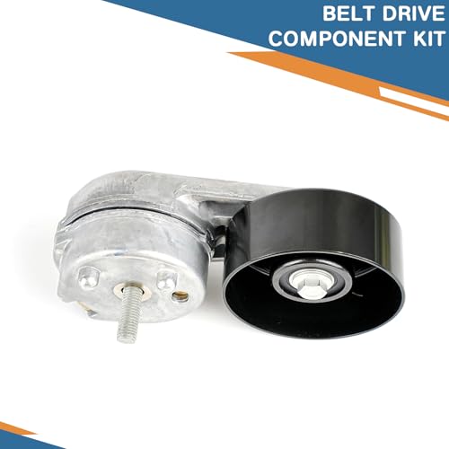 Baxzl Idler Pulley and Belt Tensioner Kit Serpentine Belt Kit for Ford F250 F350 F450 F550 Super Duty 2008 2009 2010 6.4L V8 DIESEL Replaces 90K-39051 90K39051 K080865HD 8PK2200 39051 36354 36492 - Image 4