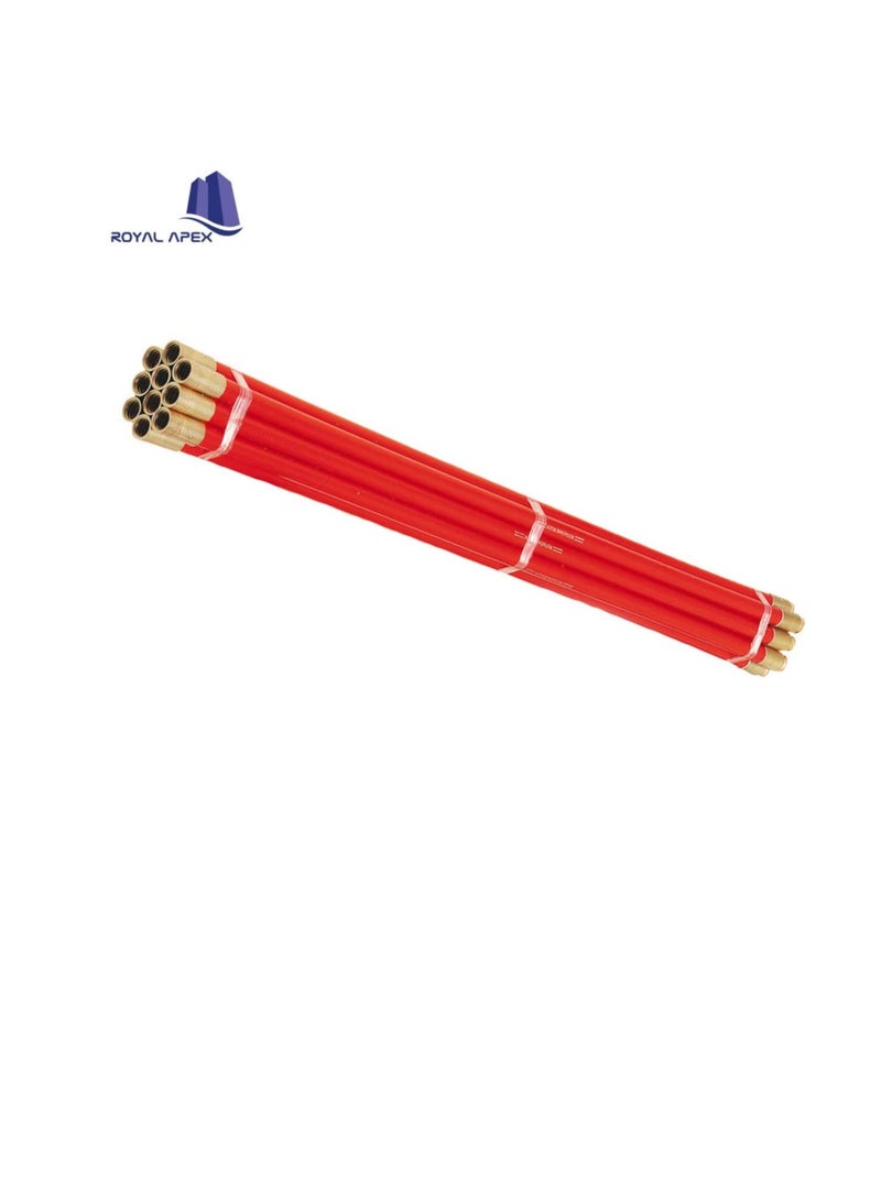 Simple And Safe Way To Remove Obstructions In a Drain Or Pipe Polypropylene And Brass Construction Universal Brass Threaded Joints 10x 3ft Drain Rods Stick.  - Image 3