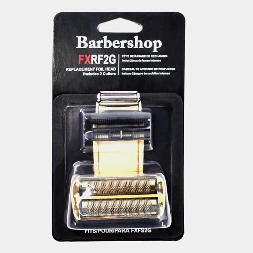 BOEEA Replacement Foil and Cutters for BaBylissPRO Barberology Electric Shaver, Double Foil Shaver Replacement Head Compatible with BaBylissPRO FXFS2 Shaver (Gold) - Image 5