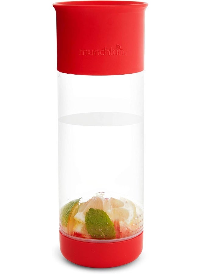 Munchkin® Miracle® 360 Fruit Infuser Water Bottle, 20 Ounce, Red - Image 1