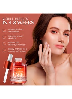 VELAMO ADVANCED Bakuchiol Retinol Alternative Serum for Face: Rejuvenation Anti Aging Reduces Wrinkles Fine Lines Face Moisturizer Smooths Skin - Pregnancy Safe Cruelty Free Vegan Fragrance Free Paraben Free 1 FL OZ  - Image 2