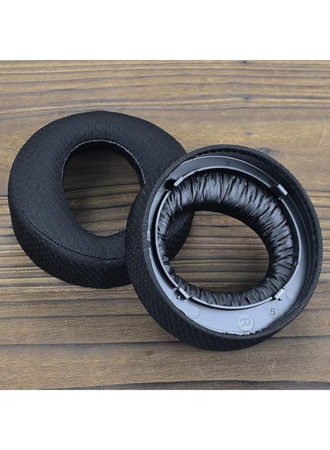 Fabric Replacement Ear Pads for Sony Playstation 5 PS5 Pulse 3D Wireless Headset,Black Repair Memory Foam Headphones Ear Cushions/Cups/Covers - Black - Image 4