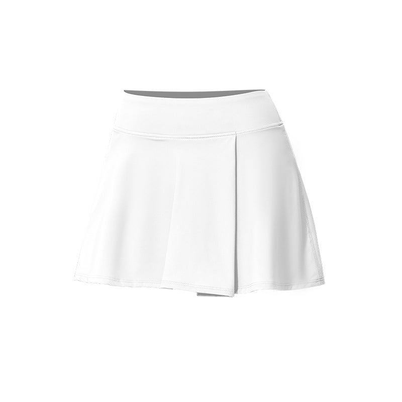 Generic Summer Slim-fit Yoga Skirt with Sports Shorts Classic White - Image 1