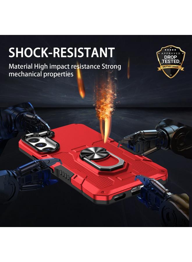 S-TOP Case For Samsung Galaxy S21 Ultra 5G Ring Holder Armor Hybrid Phone Case - Image 5