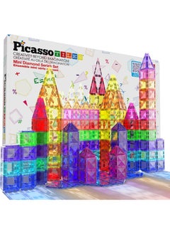 PicassoTiles PicassoTiles Mini Diamond Collection Travel Size Magenetic Building Block Set (80 Pieces)  - Image 3