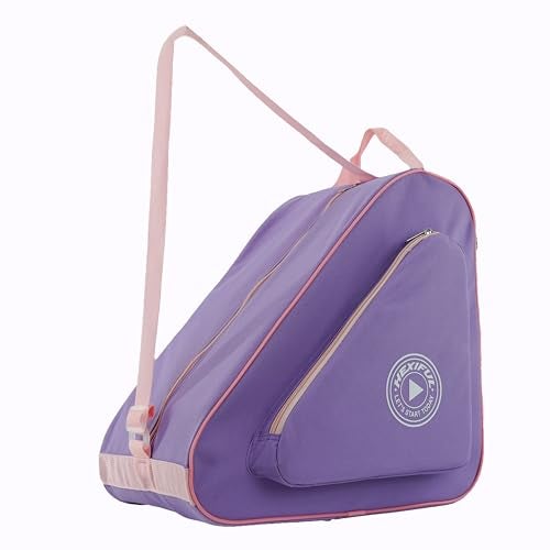 HEXIFUL Skate Bag for Ice, Inline, Roller & Quad Skates - Kids & Adults (Purple/Pink) - Image 1