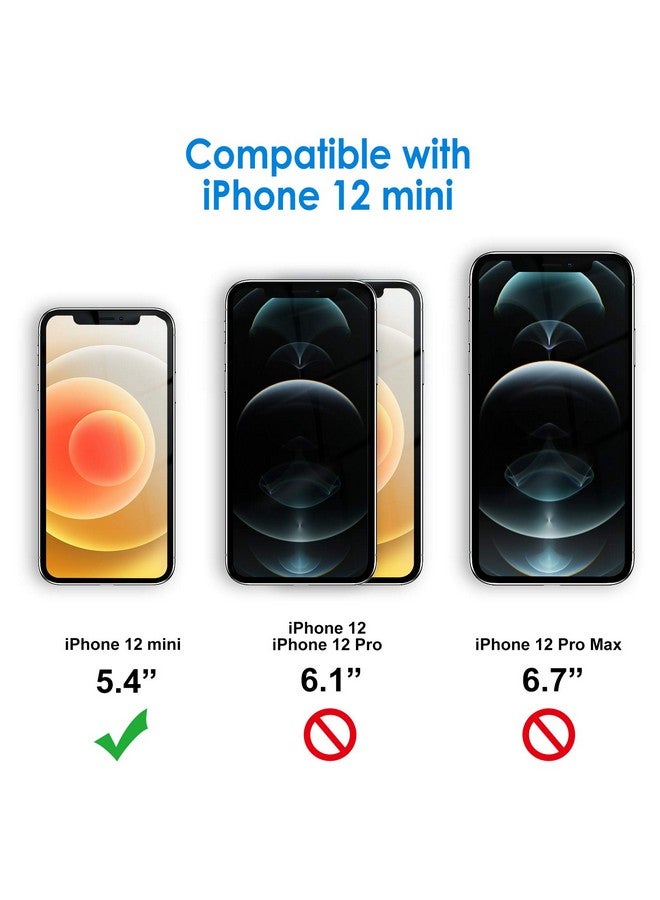 Jetech Screen Protector For Iphone 12 Mini 5.4 Inch Tempered Glass Film 3 Pack - Image 3