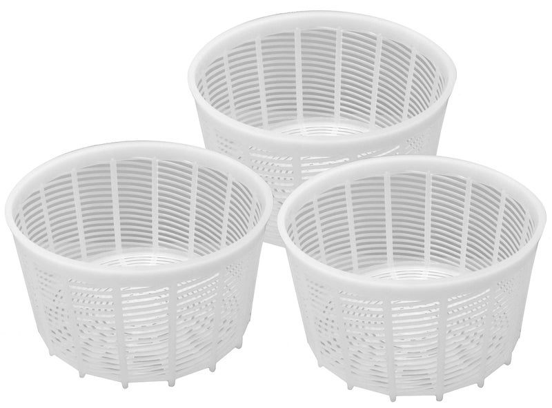 PetriStor PetriStor 3pcs Soft Cheese Mold for Cheese Making 125QT  Medium Cheese Mold  Homemade Cheese Making Supplies  Cream Cheese Form Mold  Molde Para Queso Fresco Casero  Cheese Making Basket 