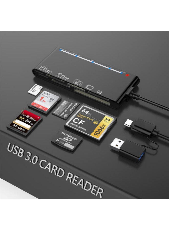 Rocketek Usb 3.0 Multi-function Card Reader Cf/xd/ms/sd/tf Card Seven In One Usb Card Reader - Image 1