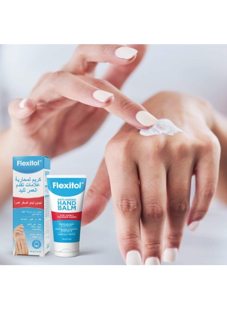 Flexitol Anti Ageing Hand Balm Spf15 40G, improve skin elasticity and lighten age spots, plant based ingredient - Image 2