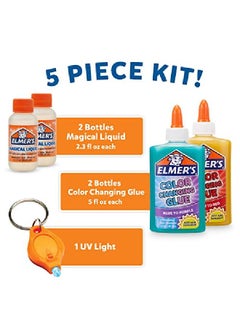 Color Changing Slime Kit | Slime Supplies Include Elmer'S Color Changing Glue, Elmer'S Magical Liquid Slime Activator, Uv Light, 5 Piece Kit - pzsku/Z3FE2B136B0FE7C888379Z/45/_/1651722944/6007b54e-e9c0-408d-af31-d9f923729936