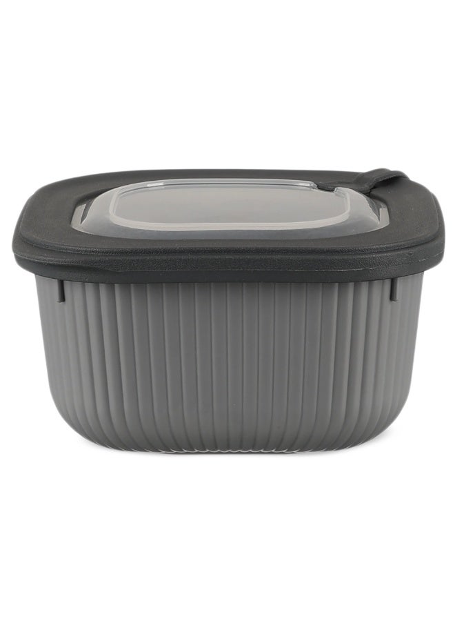 Happy Home 3-Piece Food Storage Container Set– Microwave & Freezer Safe Lids – 600ml, 1100ml, 1800ml – Ideal for Storing Meals, Salads, Vegetables, Fruits, Meat, Beans & Dry Foods – Durable, Food-Safe Plastic, Easy to Clean, Practical & Stylish Kitchen Organizer - Image 3