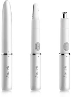 Fancii Fancii Water Resistant Precision Trimmer for Nose Ear Eyebrow Facial and Body Hair Removal  Allin1 Professional Groomer for Women and Men 