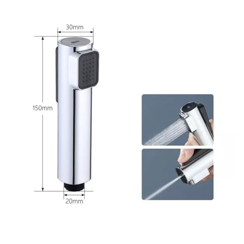 BATH GURU BG2407 ABS Handheld Bidet Sprayer for Toilet, Premium High Pressure Bathroom Health Faucet, Gun Only, Chrome Plated - Image 4