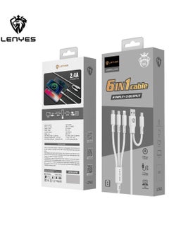 Lenyes Lenyes 6 in 1 cable - 2 in 3 output  - Image 5