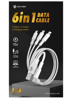 Lenyes Lenyes 6 in 1 cable - 2 in 3 output  - Image 3