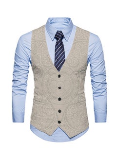 KUYING New Fashionable Personalized Printed Men's Suit Vest  - Image 1
