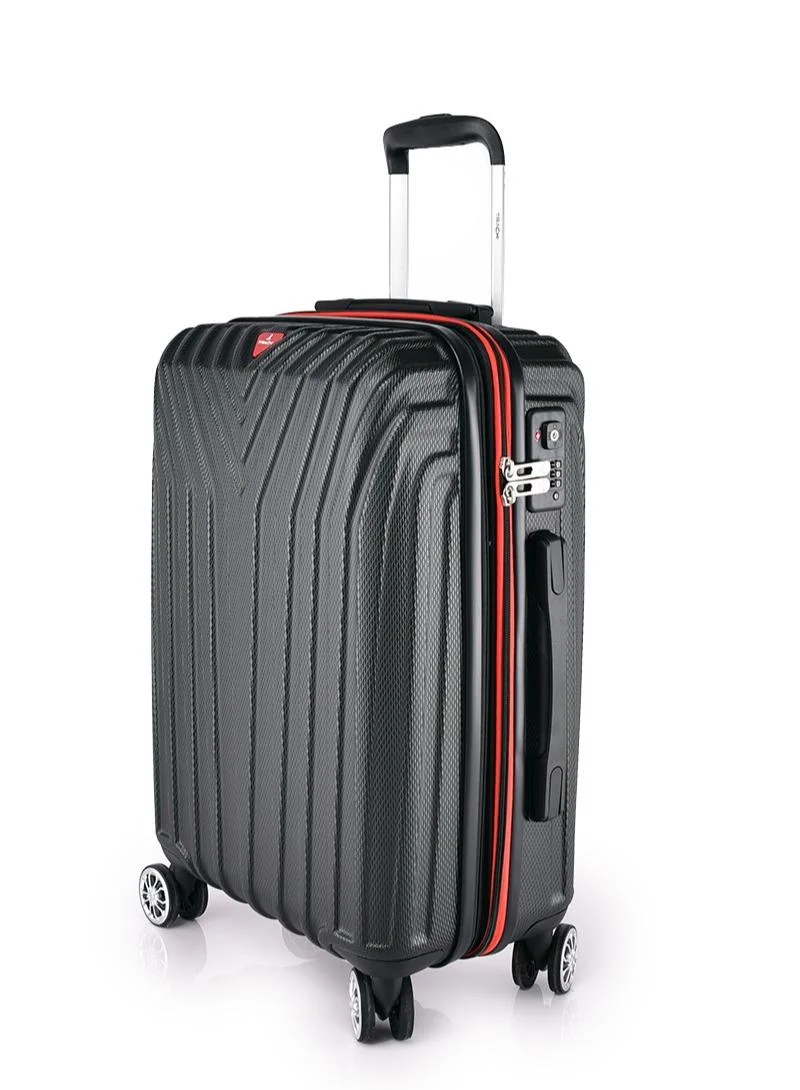 Track track luggage hard 20 inch black
