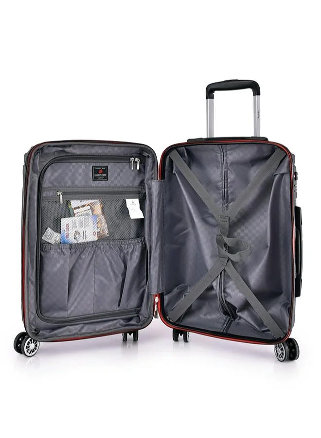 Track track luggage hard 20 inch black