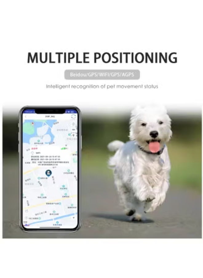 AROAQ Pet GPS Tracker Collar with Bell – Smart Waterproof Anti-Lost Device for Dogs & Cats, Real-Time GSM Tracking, IP67 Rated – Gold - Image 3