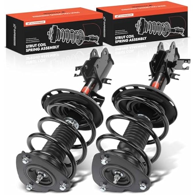 أ-بريميوم مجموعة كاملة من الدعامة الأمامية ونابض الملف اللولبي متوافقة مع نيسان ماكسيما 2011 و2012 و2013 و2014، طقم من قطعتين - Image 1