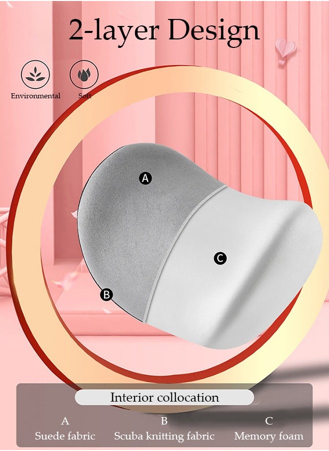 DUNISO - Car Lumbar Support Back Cushion and Neck Pillow Set Ergonomic Memory Foam Back Cushion for Long Sitting for Back Pain Relief Improve Posture Cushion - Image 1