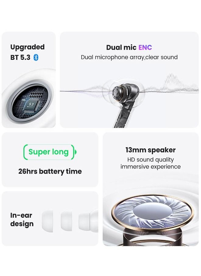 Usams - XD19 Dual-mic ENC Bluetooths Wireless TWS Bt 5.0 Earbuds Wireless Mini Sports Stereo In-ear Earbuds - Image 1