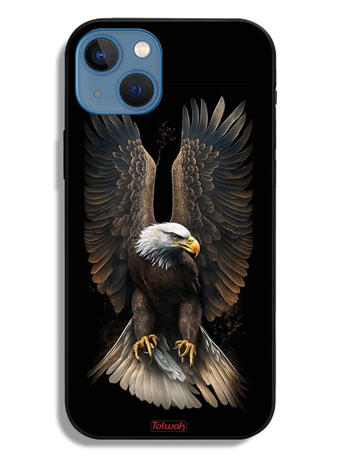 Tolwak Apple iPhone 13 Protective Case Eagle Spread Wings - Image 2
