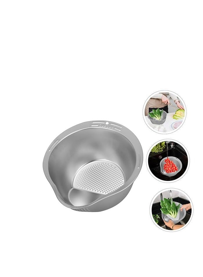Mesh Rice Washing Colander - Stainless Steel Sieve Design Strainer - Image 4