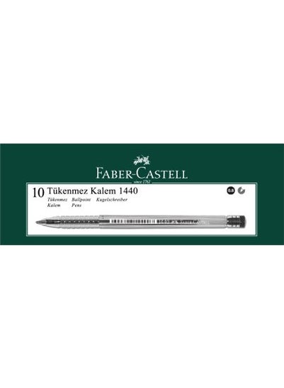 FABER-CASTELL 1440 Ball Point 0.8mm 10 Pack Blue  - Image 2