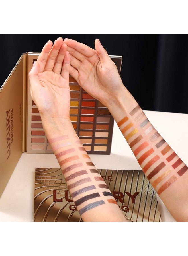 يوكانبي مجموعة ظلال العيون UCANBE Luxury Gathering Neutral Eyeshadow Palette، ظلال عيون لامعة غير لامعة معدنية رقيقة، ألوان طبيعية غنية، مجموعة ظلال عيون دخانية كريمية - Image 5