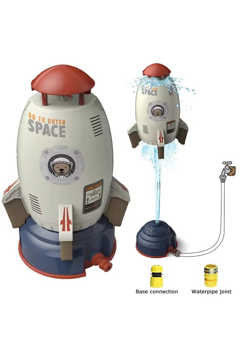 Garden Outdoor Backyard Rocket Water Spray Sprinkler Water Play Toys - Image 1