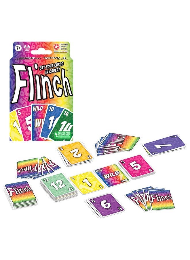 Winning Moves Flinch Card Game, the Original Stockpile Card Game, for 2 to 4 Players, Ages 7+ - Image 1