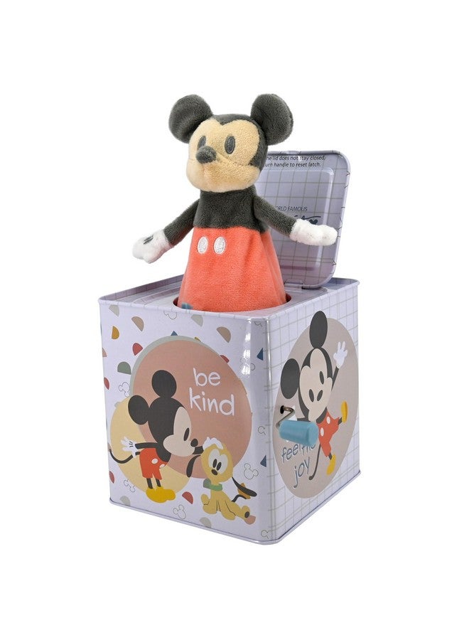 Kids Preferred KIDS PREFERRED Disney Baby Mickey Mouse Jack in The Box Musical Toys for Babies and Toddlers, Plays “The Mickey Mouse March” Mickey Springs Out from A Colorful Box  - Image 1