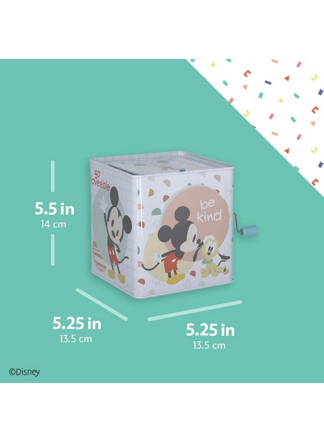 Kids Preferred KIDS PREFERRED Disney Baby Mickey Mouse Jack in The Box Musical Toys for Babies and Toddlers, Plays “The Mickey Mouse March” Mickey Springs Out from A Colorful Box  - Image 4