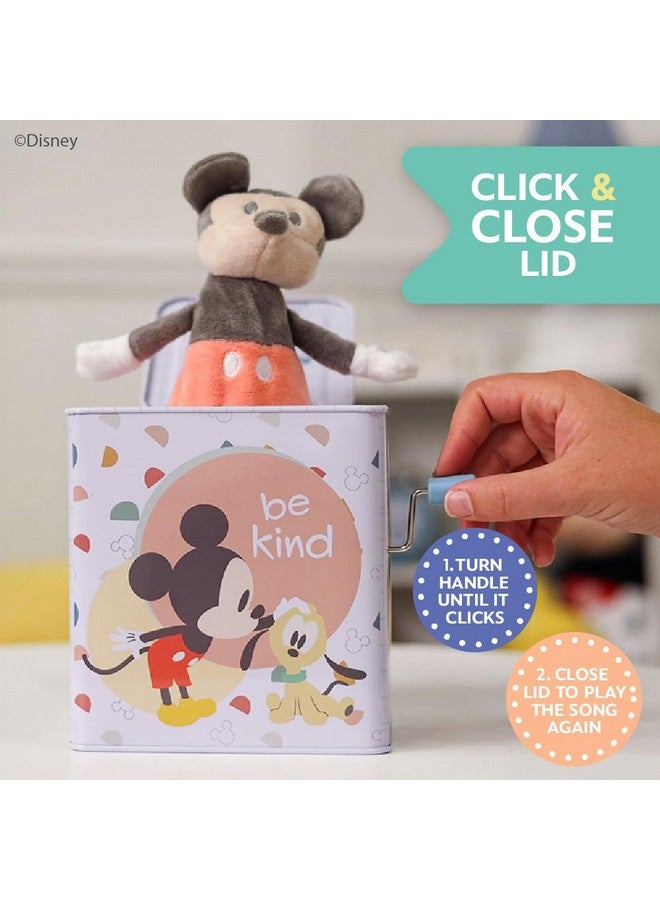 Kids Preferred KIDS PREFERRED Disney Baby Mickey Mouse Jack in The Box Musical Toys for Babies and Toddlers, Plays “The Mickey Mouse March” Mickey Springs Out from A Colorful Box  - Image 5